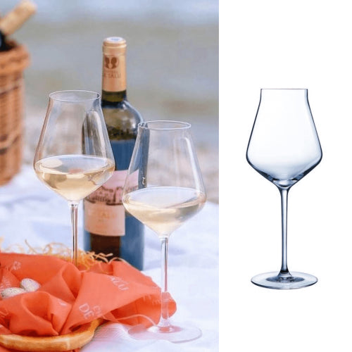 Goojunim Soft Reveal Up Crystal Wine Glass Set – 400ml French Krysta Crystal (Set of 6)