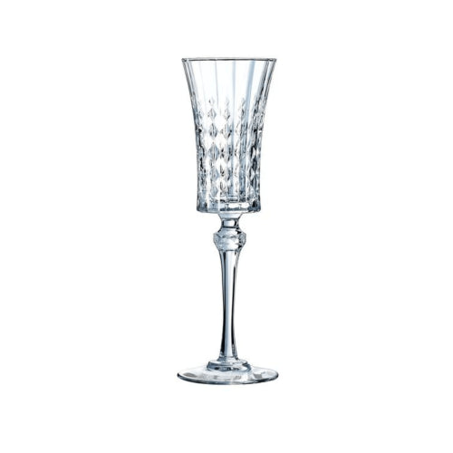 Goojunim Lady Diamond Crystal Champagne Glass Set – 150ml French Crystal (Set of 6)