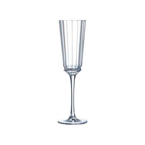 Goojunim Macassar Crystal Champagne Glass Set – 170ml French Crystal (Set of 6)
