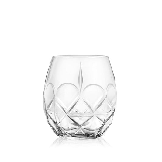Goojunim Crystal Tumbler Glass Set – 380ml Italian Lead-Free Crystal (Set of 6)