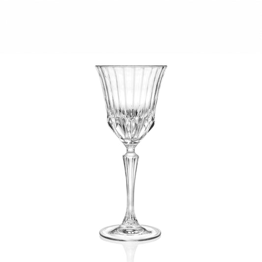 Goojunim Adagio Crystal Wine Glass Set – 220ml Italian Lead-Free Crystal (Set of 6)