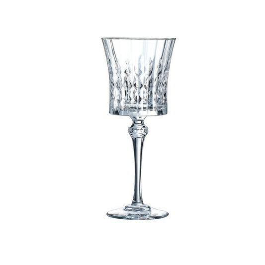 Goojunim Lady Diamond Crystal Red Wine Glass Set – 270ml French Crystal (Set of 6)